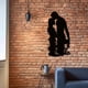 thumbnail image 5 of Couple Metal Wall Art Couple Metal Wall Sculpture Anniversary Couple Romantic Metal Wall Decoration, 5 of 9
