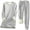 ZL-Gray, variant on Women Fleece Sweatsuit 2 Pieces Outfit Winter Warm Sherpa Lined Tracksuit Crewneck Sweatshirts and Sweatpants Set