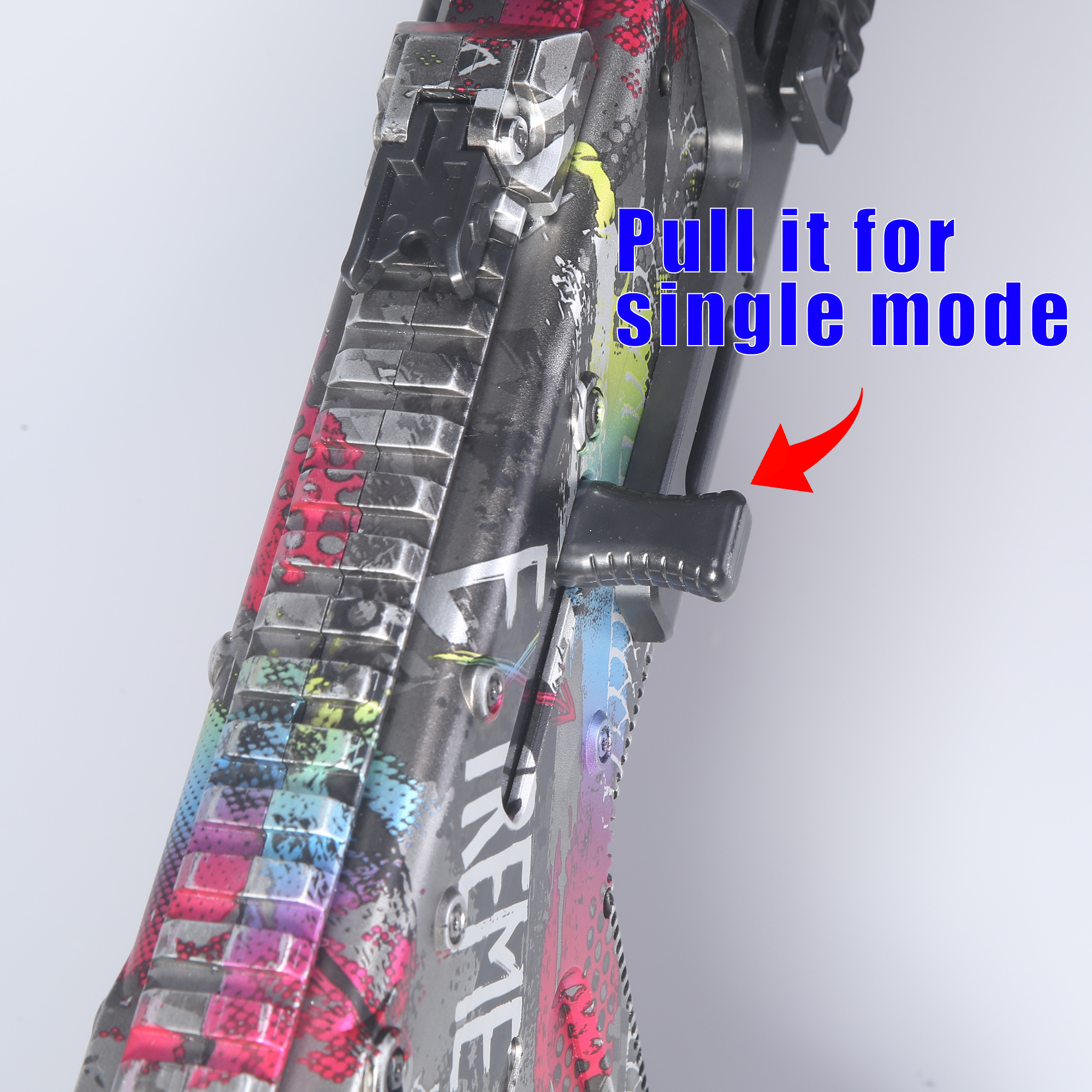 EMERBU Large Splatter Gel Ball Blaster With Auto and Manual Mode High Speed Long Range Outdoor Gameplay for Age 15+