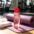 thumbnail image 5 of Plastic Water Bottle 550ml Reusable Sports Cup with Lid | Leakproof BPA-Free Drinkware for Gym Running | Lightweight Portable Hydration Bottle Red, 5 of 6