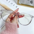 thumbnail image 5 of Jkapagzy Transparent Computer Glasses Frame Women Men Anti Blue Light Round Eyewear Blocking Glasses Optical Spectacle Eyeglass, 5 of 9
