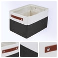 thumbnail image 2 of REGALWOVEN Storage Cube  for Shelves Closet, 3 Pcs Fabric Storage Bin with Handles, Collapsible Storage Basket for Organizing Clothes Black 15*11*9.4in, 2 of 6
