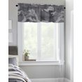 thumbnail image 4 of Kitchen Cafe Valance Curtain for Small Windows,Gray Military Camouflage Army Art Rod Pocket Short Valances Camo Forest Window Treatment Panel for Living Room/Bedroom/Bathroom,54x18in, 4 of 9