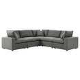 thumbnail image 3 of Modway Commix Sectionnel de Mobilier de Patio Extérieur 5 Pcs, Charbon, 3 of 10