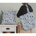 thumbnail image 5 of Soimoi Cotton Satin Spandex Blue Fabric By the Yard - 54 Inch Wide - Florals Print Fabric - Elegant and Timeless Patterns for Fashion and Home Decor Printed Fabric, 5 of 6