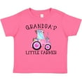 thumbnail image 3 of Inktastic Grandpa's Little Farmer Pink Tractor and Flowers Boys or Girls Baby T-Shirt, 3 of 5