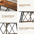 thumbnail image 6 of 69" Narrow Console Table for Entryway, 2-Shelves Wooden Sofa Table Behind Couch, Farmhouse Skinny Entryway Table , Brown, 6 of 11