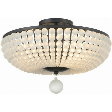 

4 Light Flush Mount-12 inches Tall and 18 inches Wide-Matte Black Finish Bailey Street Home 49-Bel-4955785