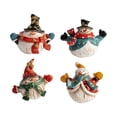 thumbnail image 1 of Figuras navideñas, estatuas navideñas de mesa, esculturas de mesa pintadas a mano Estilo C 4 piezas., 1 of 9