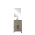 thumbnail image 2 of Grey Oak Single Vanity with Acrylic Counter and Chrome Faucet | Ideal for Bathroom with 18 in. Mirror Included | Benefit from Hand - polished and Durable Design, 2 of 6