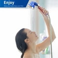 thumbnail image 7 of PHANCIR Hand Held Shower Head, 3 Settings Spray High-Pressure Shower Heads with Filter Beads, Blue, 7 of 7