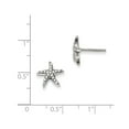 thumbnail image 2 of FB Jewels Sterling Silver CZ Brilliant Embers Starfish Earrings, 2 of 2
