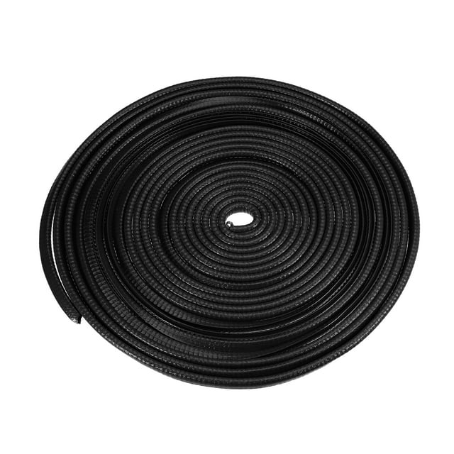 Unique Bargains Car Door Edge Guard 32.8ft U Shape Rubber Edge Trim Seal Strip Protector Universal PVC Iron Black