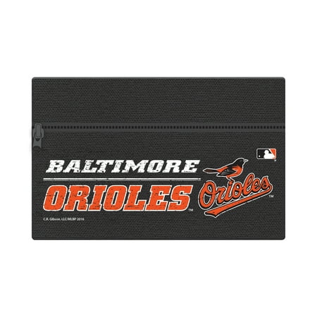 C.r. Gibson Mlb Baltimore Orioles Zippered Cotton Canvas Pencil Pouch,