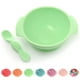 thumbnail image 1 of Primastella Juego De Cuenco Y Cuchara Para Masticar Antideslizantes De Silicona Irrompible Para Bebés Y Niños Pequeños (Verde), 1 of 1