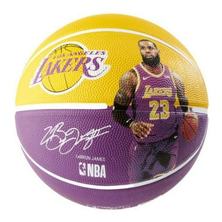 La Lakers Basketball - Spalding LA Lakers Lebron James Outdoor Basketball (29.5