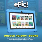 Contixo Kids Tablets Bundle, 7-Inch Educational Android Tablet and Wired Headphones for Kids Ages 3-7, Blue
