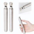 thumbnail image 2 of Dienrx 2Pc 45Ml (1.5Oz) Stainless Steel Wine Flask - Portable Tube-Shaped Bottles | Round Bottom, for Outdoor Use, Wine Enthusiasts, Travelers, Gift Recipients, 2 of 9
