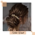 thumbnail image 3 of Rhinestone Bride Wedding Hair Comb Rose Gold Bridal Hair Piece Crystal Hair Accessories for Women and Girls (C-Rose Gold), 3 of 4