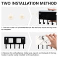 thumbnail image 3 of Woman with Lotues Mail Holder Organizer Wall Mount with Shelf Key Holder Key Rack with 5 Key Hooks for Wall Decorative, 3 of 6