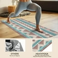 thumbnail image 4 of Blue and Pink Diamond Shaped Boho Pattern Hot Yoga Mat Towel Non Slip for Hot Yoga - Quick-Drying Yoga Mat Cover with 4 Corner Pockets with Travel Bag - Hot Yoga Towel Non Slip 74"x26", 4 of 6