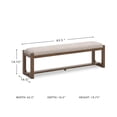 thumbnail image 6 of Signature Design by Ashley Cabalynn Farmhouse 63" Dining Bench, Light Brown, 6 of 6