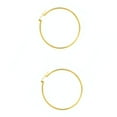 thumbnail image 2 of JewelStop 14K Yellow Gold Hoop Earrings - 40 mm X 2 mm, (3/32" x 1 9/16 Inches), 2 of 5