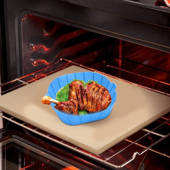 LAMDAWE 1PCS Reusable Silicone AirFryer Liners for 2to3QTSmall Air Fryers,NonStick Square Airfryer Liners Pot Baking Tray Air Fryer Accessories Small Airfryer Liner Insert,Easyto Clean