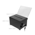 thumbnail image 2 of HAKIDZEL Public Ballot Box For School Use Acrylic Black 1Pcs, 2 of 7