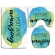 thumbnail image 1 of Juego de alfombras de baño ABPHQTO Life You are Amazing 3 piezas, 1 of 2