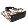 thumbnail image 4 of Single Shoulder Bag Rivet Bag 7.48×7.48×3.94in Removable Shoulder Belt Can Be Held Or Diagonal Across A Variety Of Matching Styles Brown Moroccan Trellis Hand-Drawn Sketch_1, 4 of 6