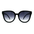thumbnail image 4 of Child Girls Size Horn Rim Round Cat Eye Plastic Retro Fashion Sunglasses Black - Smoke, 4 of 7