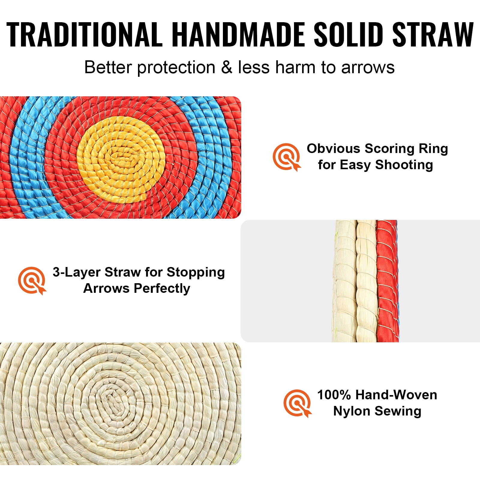 BENTISM Outdoor Straw Archery & Bow Target