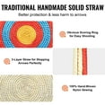 thumbnail image 3 of VEVOR Archery Target, 3 Layers 20" Arrow Target, Traditional Solid Straw Round Archery Target Shooting Bow, Hand-Made Arrows Target, Coloured Rope Target, Backyard Outdoor Hunting Shooting Practice, 3 of 9