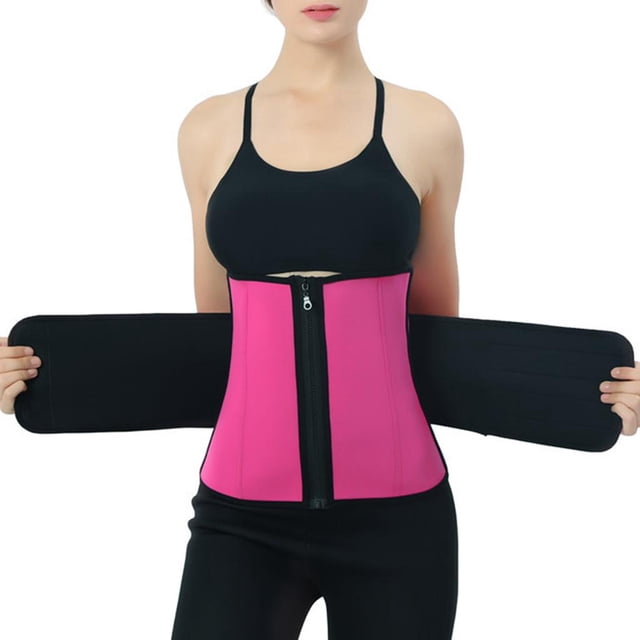 Entrenador de Cintura para Mujer de Neopreno con Cremallera Fajas s para Bajar de Peso , Multicolor Rojo XXL XXL rojo Baoblaze Entrenador de cintura para mujer