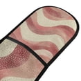 thumbnail image 4 of Yayeee Double Oven Mitt Kitchen Heat Resistant Baking 35" x7" Quilted Glove, Soft Pink Pattern, 4 of 6