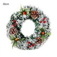 thumbnail image 2 of Handiwork Christmas Garland Wreath Ring Pendant Home Window Door Hanging Decor, 2 of 8