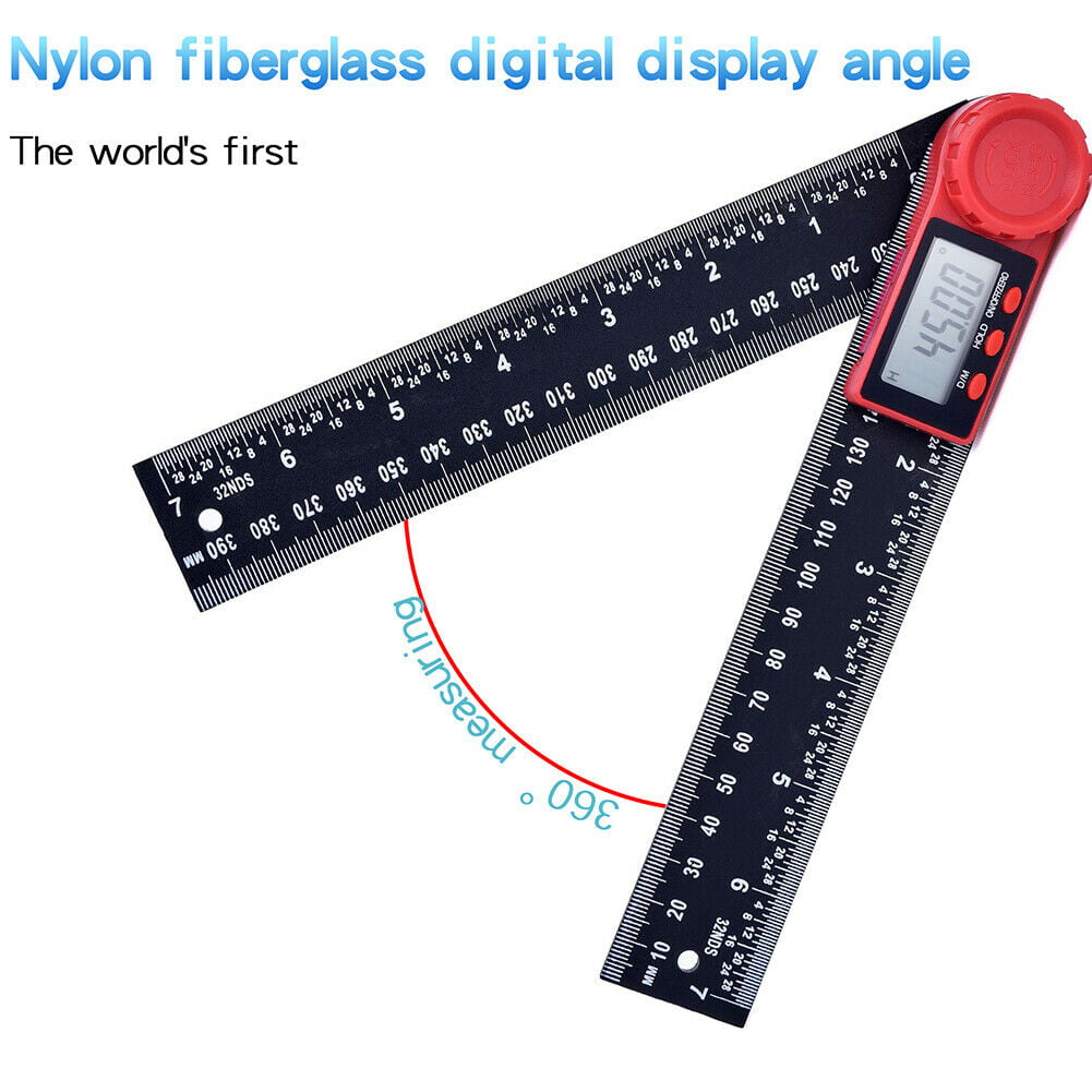 2in1 200mm Digital Protractor Angle Finder Ruler Crown Trim Woodworking Q0Q6 
