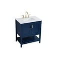 thumbnail image 4 of Elegant Kitchen and Bath 30 inch Single Bathroom Vanity in Blue, 4 of 8