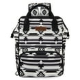 thumbnail image 4 of Wrangler Aztec Travel Backpack Baby Bag for Women with Stroller Strap and Side Bottle Pockets Organized Diaper Bag, Black, 4 of 8