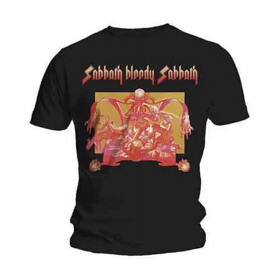 Black Sabbath Unisex T-Shirt Sabbath Bloody Sabbath (Medium)