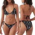 thumbnail image 3 of Balery Numbers Pijama Estampado Bikini de Dos Piezas para Mujer - Conjunto de Bikini Ajustable Sexy y Cómodo para Playa, 3 of 6