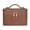 Brown, variant on Brown Leather Travel Makeup Vanity Case Portable Organizer