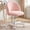 Pink, variant on Favory Office Vanity Chair with Wheels Comfy Desk Chair for Girls Cute Computer Small Armless Adjustable Height Swivel for Home Bedroom Task-White
