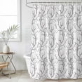 thumbnail image 4 of Black White Branches Bathroom Shower Curtains with 12 Hooks Polyester Waterproof Shower Curtain for Stalls and Bathtubs Vintage Art Farmhouse Decorative Bathroom Privacy Curtain 60x72 Inches, 4 of 9