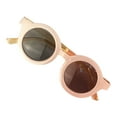 thumbnail image 1 of Kids Vintage Round Shape Sunglasses Solid Color Frame UV400 Anti-UV Glasses, 1 of 7