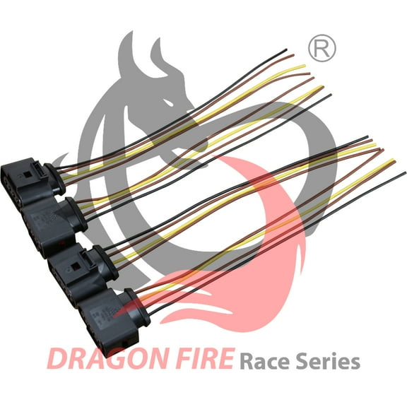 AIP Electronics 4 Set Ignition Coil Assembly Wiring Harness Compatible with 1997-2006 Audi VW OEM Fit WH1015X4