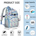 thumbnail image 6 of Cartoon car backpack, roomy backpack with truck and construction motifs, ideal for school or students, 6 of 6