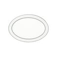thumbnail image 1 of Lorren Home Trends Arianna Collection Bone China Serving Platter, 14", Silver, 1 of 3