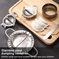 thumbnail image 5 of Stainless steel dumpling mould dumpling machine packaging pastry dough cutter kitchen accessories, 5 of 5